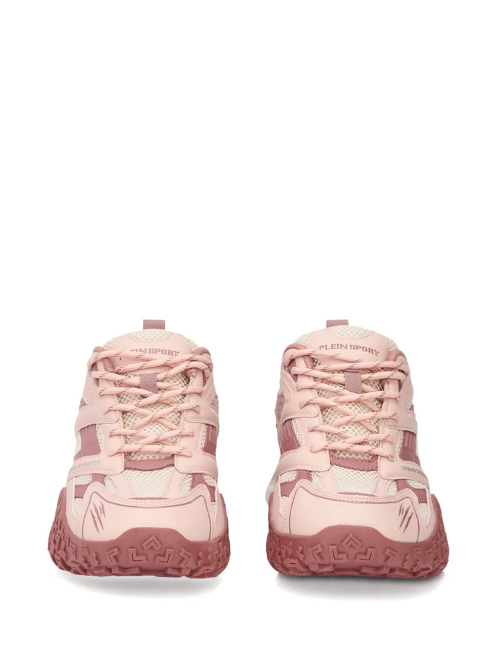 Plein Sport Urban Sprinter Lettering — Pink — Size US M 3.5 - US W 5 — Back View