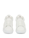 Philipp Plein Phantom Kick$ Logo-Plaque Low-Top — White — Size US M 3.5 - US W 5 — Back View