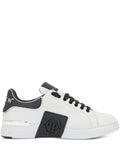 Philipp Plein Logo Plaque Low-Top Trainers — Black — Size US M 3.5 - US W 5 — Front View