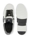 Philipp Plein Logo Plaque Low-Top Trainers — Black — Size US M 3.5 - US W 5 — Top View