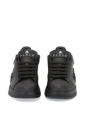 Philipp Plein Phantom Kick$ Logo Low-Top — Black — Size US M 3.5 - US W 5 — Back View