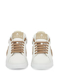 Philipp Plein Phantom Kick$ Logo-Plaque Low-Top — Beige — Size US M 3.5 - US W 5 — Back View