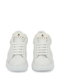 Philipp Plein Phantom Kick$ Logo-Embossed Low-Top — White — Size US M 3.5 - US W 5 — Back View
