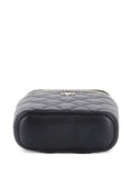 Chanel Pre Owned Vertical Classic Vanity Case With Chain Quilted Caviar Mini Shoulder Bag — Same as shown — Size One Size — Back View