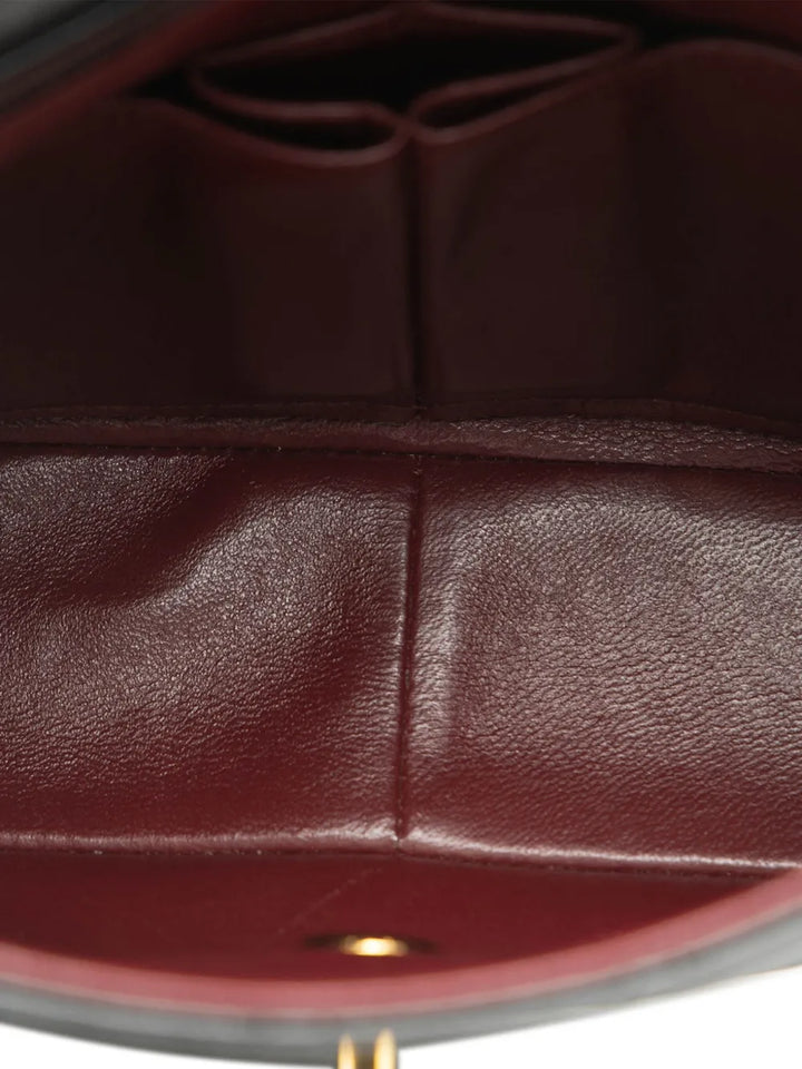 Chanel Pre Owned 1989 1991 Square Quilted Lambskin Single Flap Shoulder Bag — Same as shown — Size One Size — Detail View
