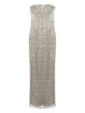 Simkhai Xyla Embellished Maxi Dress — Gray — Size S — Front View