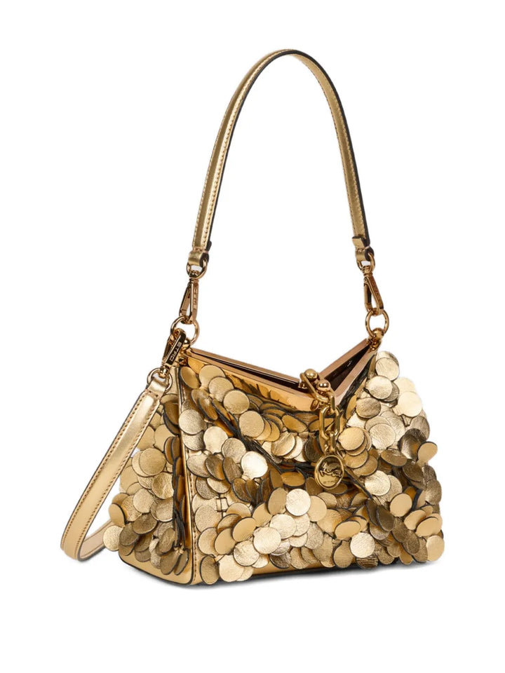Etro Vela Laminated Sequin Small Shoulder Bag — Same as shown — Size One Size — Back View