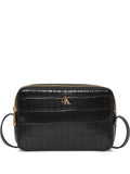 Calvin Klein Logo Plaque Zip Shoulder Bag — Same as shown — Size One Size — Front View