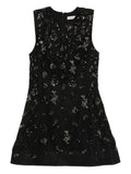 Simkhai Evelina Embellished Mini Dress — Black — Size XS — Front View