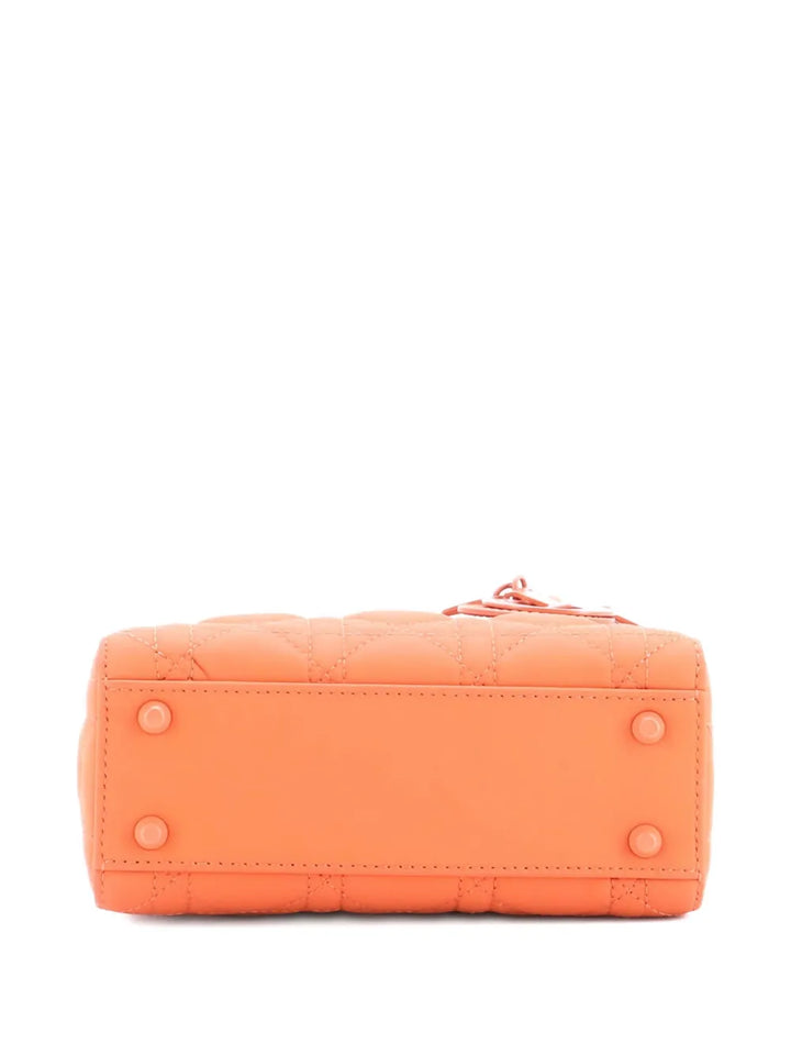 Christian Dior Pre Owned Ultra Matte Lady Dior Chain Bag Cannage Quilt Calfskin Mini Shoulder Bag — Same as shown — Size One Size — Back View