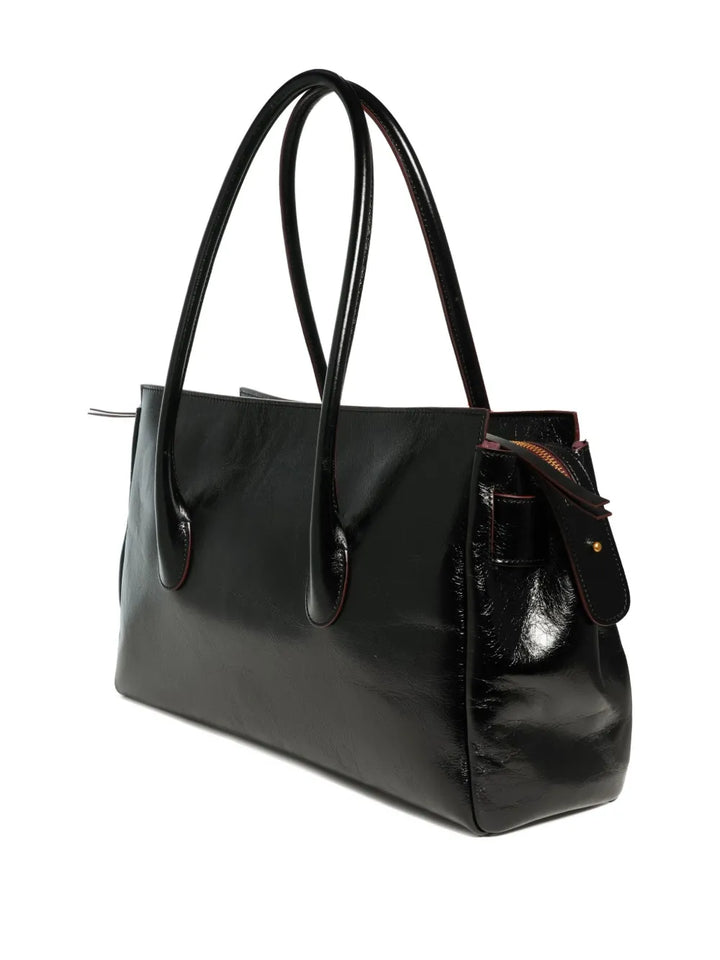 Roberto Festa Large Emeralda Buckle Detail Shoulder Bag — Same as shown — Size One Size — Back View