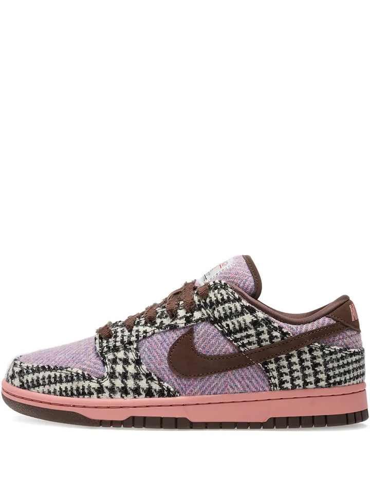 Nike X Harris Tweed Dunk Low — Purple — Size US M 3.5 - US W 5 — Front View