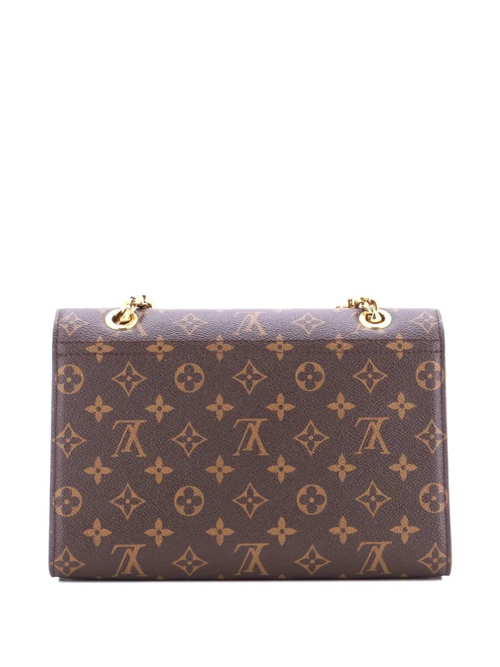 Louis Vuitton Pre Owned Victoire Handbag Monogram Canvas And Leather Shoulder Bag — Same as shown — Size One Size — Side View