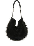 Isabel Marant Oskan Soft Studded Shoulder Bag — Same as shown — Size One Size — Front View