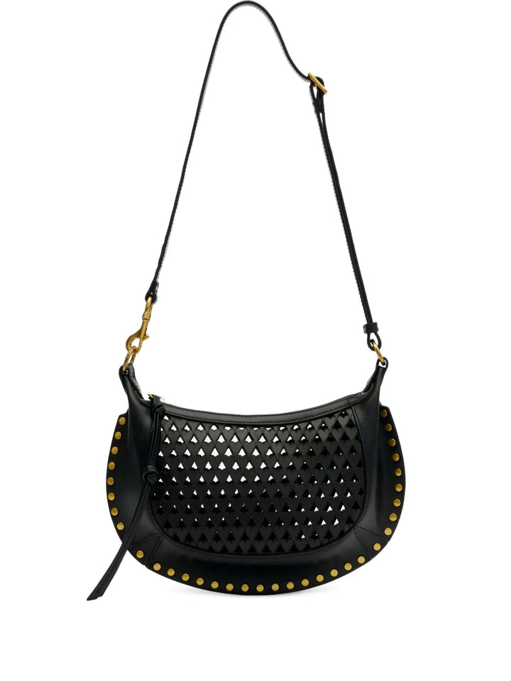 Isabel Marant Oskan Moon Leather Shoulder Bag — Same as shown — Size One Size — Front View