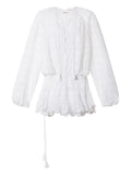 Marant Etoile Preya Laced Mini Dress — White — Size XS — Front View