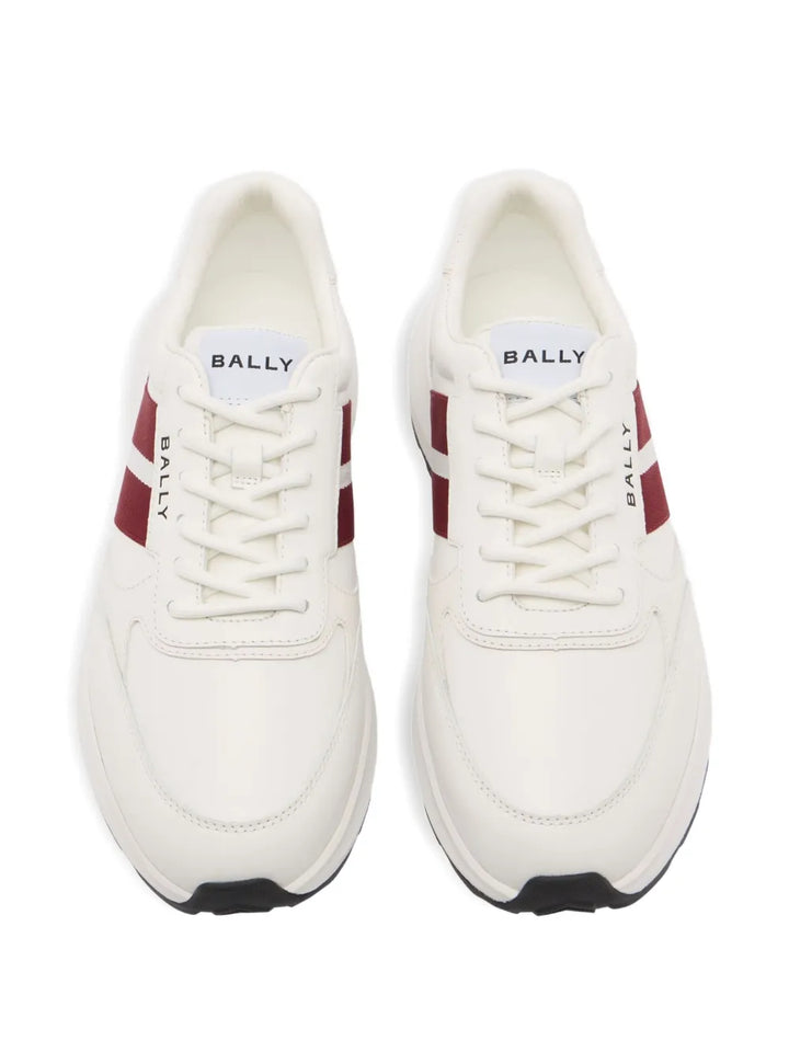 Bally Sylen Ribbon Logo — White — Size US M 3.5 - US W 5 — Back View