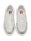 Bally Perforated Jasper Leather — White — Size US M 3.5 - US W 5 — Back View