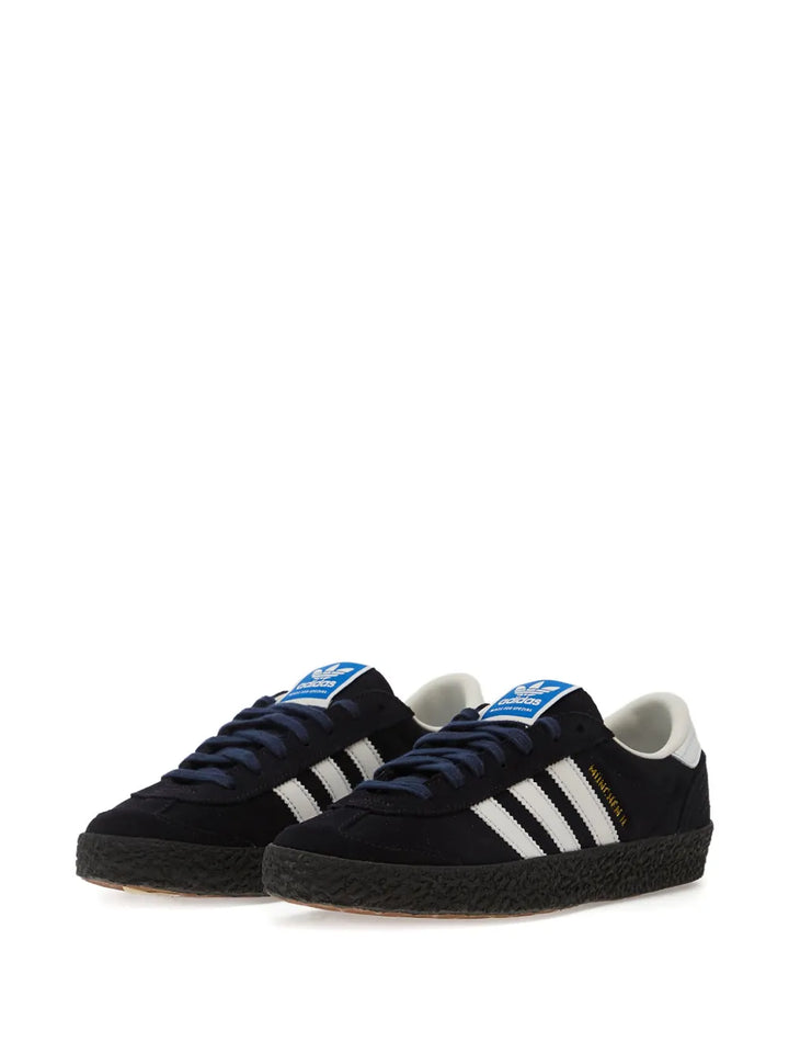 adidas Munchen Ii Spzl Sneakers — Black — Size US M 10 - US W 11.5 — Side View