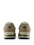 New Balance 574 Lace-Up Suede-Panelled — Beige — Size US M 3.5 - US W 5 — Back View
