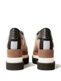 Stella McCartney 55Mm Sneak-Elyse Platform — Light Brown — Size US M 3.5 - US W 5 — Back View