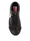 Kenzo Logo-Detail Leather — Black — Size US M 3.5 - US W 5 — Back View