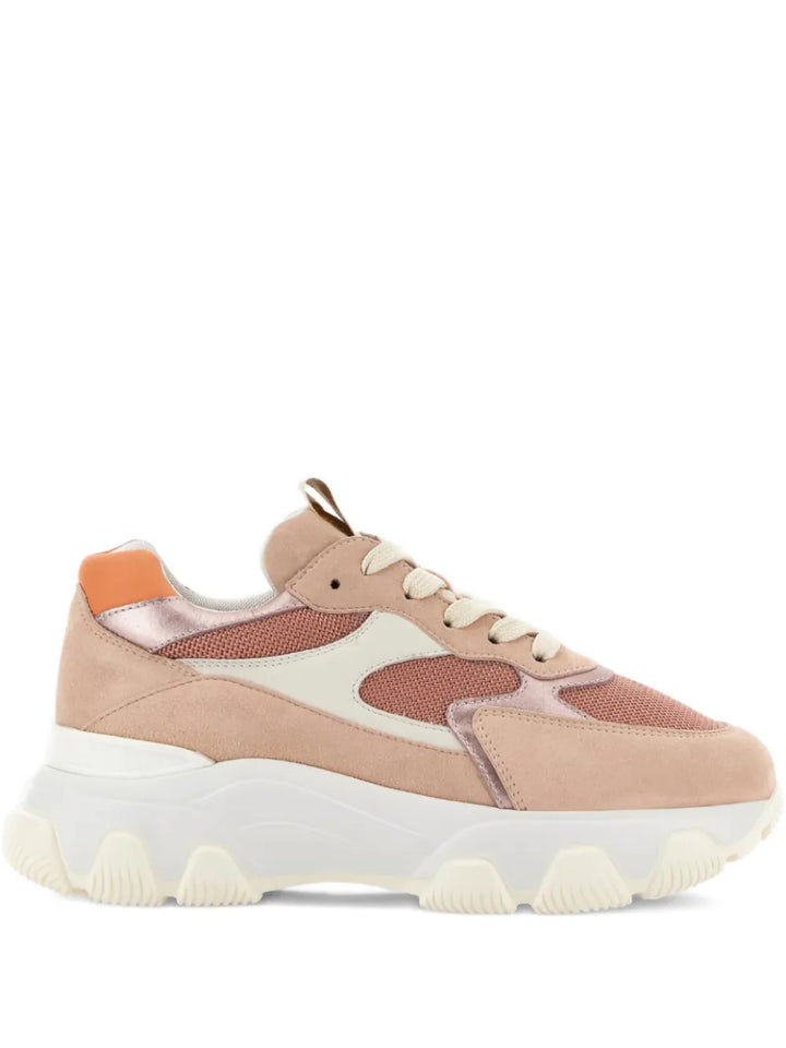 Hogan Hyperactive Lace-Up — Pink — Size US M 3.5 - US W 5 — Front View