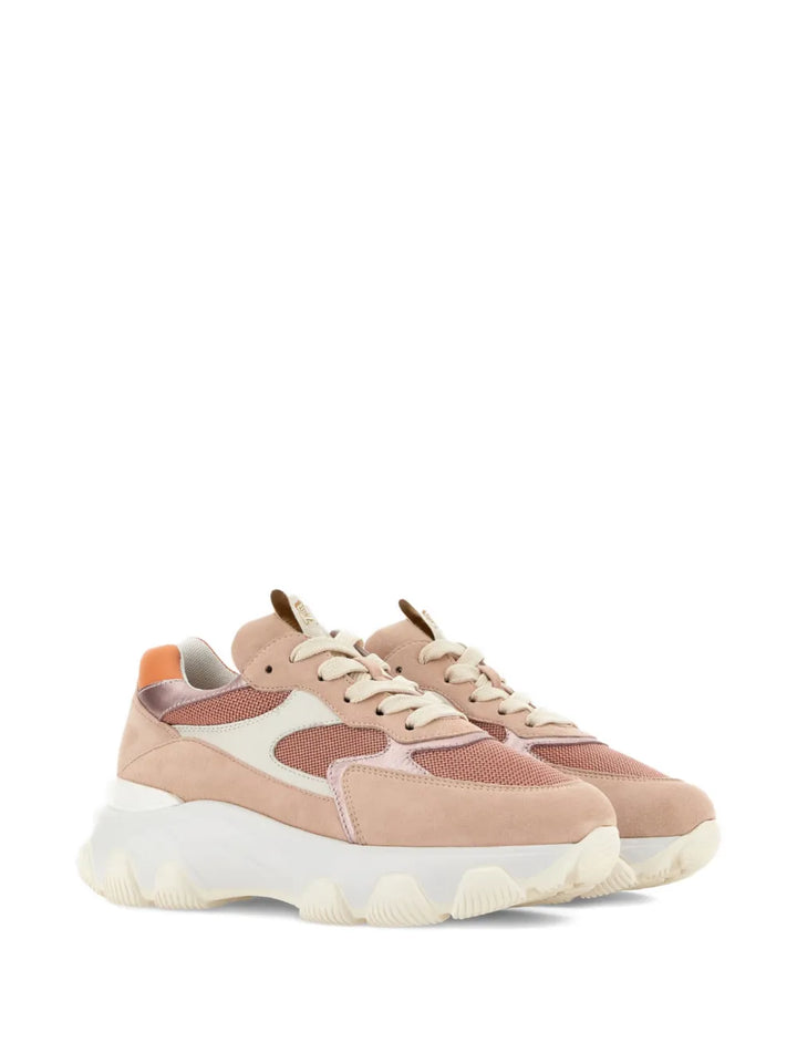 Hogan Hyperactive Lace-Up — Pink — Size US M 3.5 - US W 5 — Side View