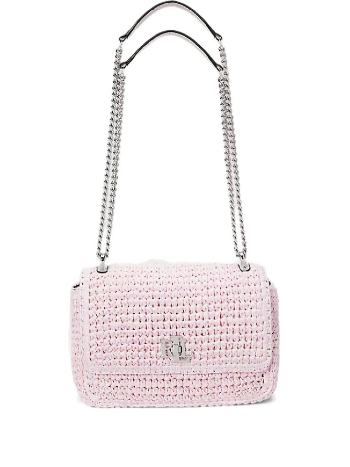 Lauren Ralph Lauren Sophee Straw Chain Strap Shoulder Bag — Same as shown — Size One Size — Front View