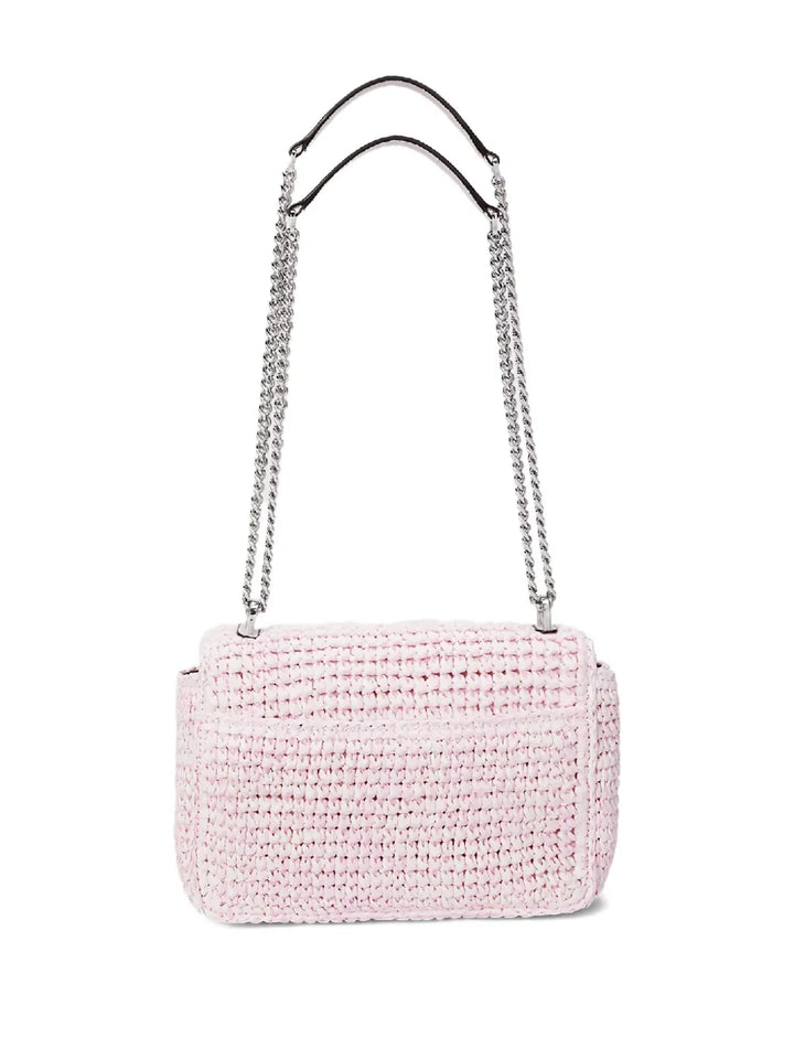 Lauren Ralph Lauren Sophee Straw Chain Strap Shoulder Bag — Same as shown — Size One Size — Top View