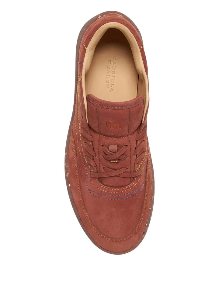 Gabriela Hearst Ohio Contrast-Stitching — Brown — Size US M 3.5 - US W 5 — Back View