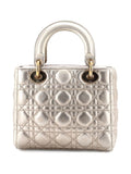 Christian Dior Pre Owned My Abcdior Lady Dior Bag Metallic Cannage Quilt Leather Shoulder Bag — Same as shown — Size One Size — Back View