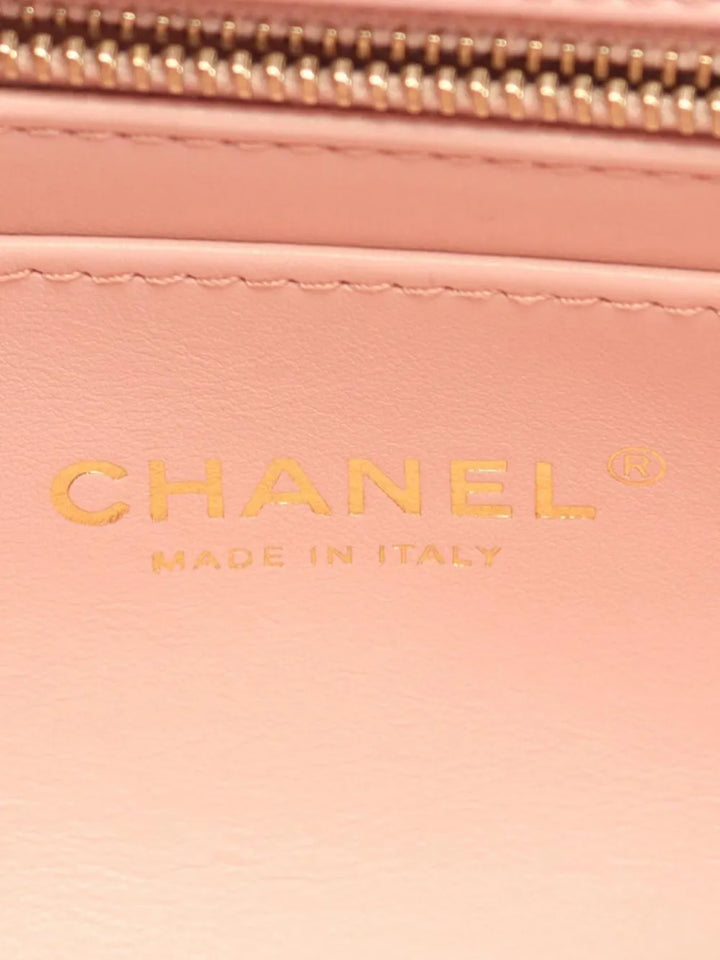Chanel Pre Owned 2021 2025 Cc Quilted Lambskin Front Pocket Single Flap Shoulder Bag — Same as shown — Size One Size — Detail View