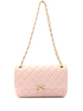 Chanel Pre Owned 2021 2025 Cc Quilted Lambskin Front Pocket Single Flap Shoulder Bag — Same as shown — Size One Size — Front View