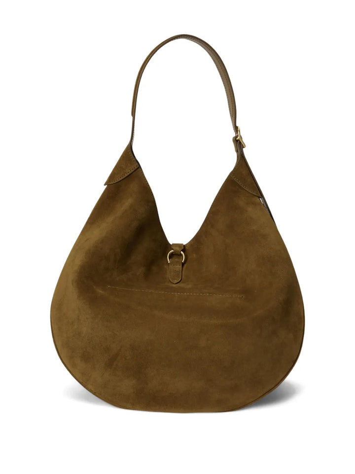 Polo Ralph Lauren Large Logo Plaque Shoulder Bag — Same as shown — Size One Size — Side View