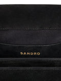 Sandro Le Mambo Suede Shoulder Bag — Same as shown — Size One Size — Top View