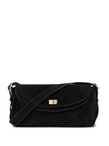 Sandro Le Mambo Suede Shoulder Bag — Same as shown — Size One Size — Front View