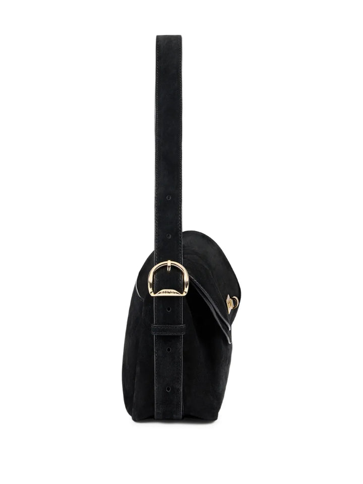 Sandro Le Mambo Suede Shoulder Bag — Same as shown — Size One Size — Back View