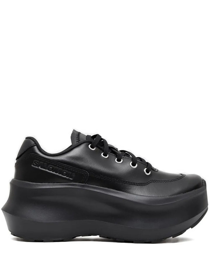 Comme des Gar ns x Salomon Salomon Leather Platform — Black — Size US M 3.5 - US W 5 — Front View