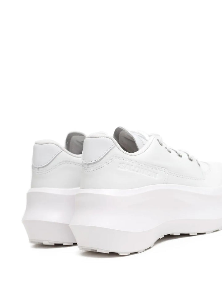 Comme Des Gar ns Salomon Leather Platform — White — Size US M 3.5 - US W 5 — Back View