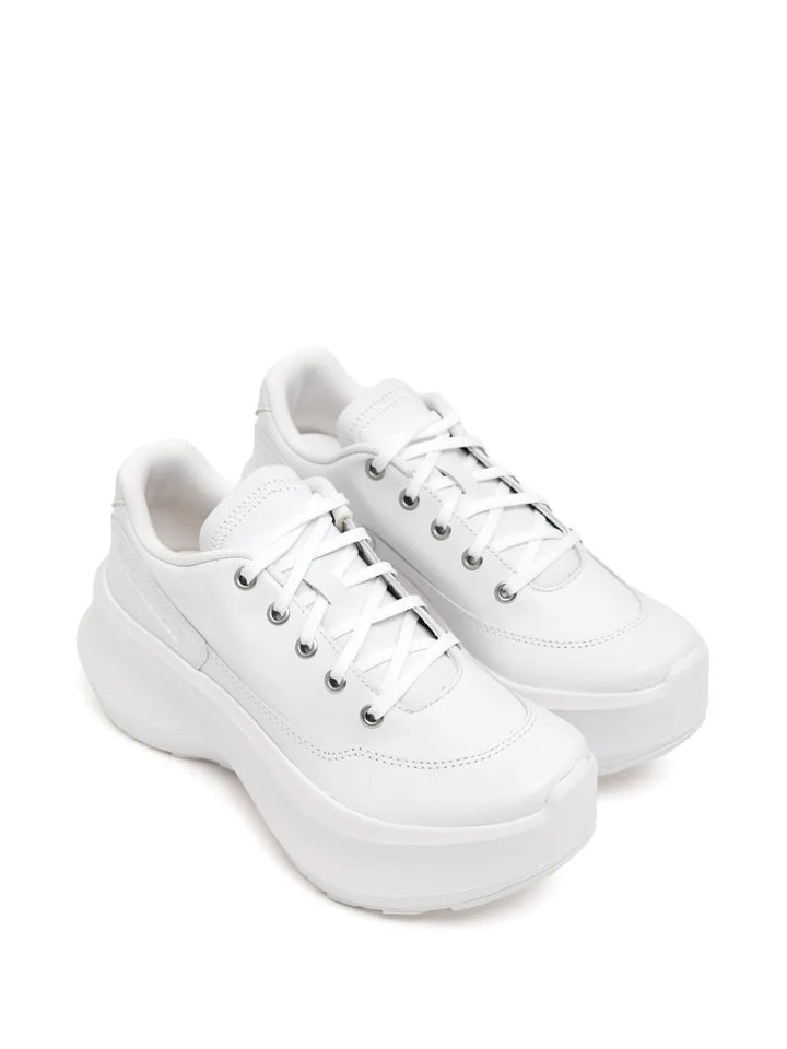 Comme Des Gar ns Salomon Leather Platform — White — Size US M 3.5 - US W 5 — Side View