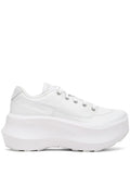 Comme Des Gar ns Salomon Leather Platform — White — Size US M 3.5 - US W 5 — Front View