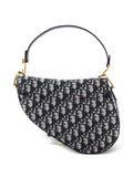 Christian Dior Pre Owned Saddle Handbag With Strap Oblique Canvas Medium Shoulder Bag — Same as shown — Size One Size — Side View