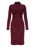 Versace Gathered Detail Mini Dress — Red — Size XXL — Front View