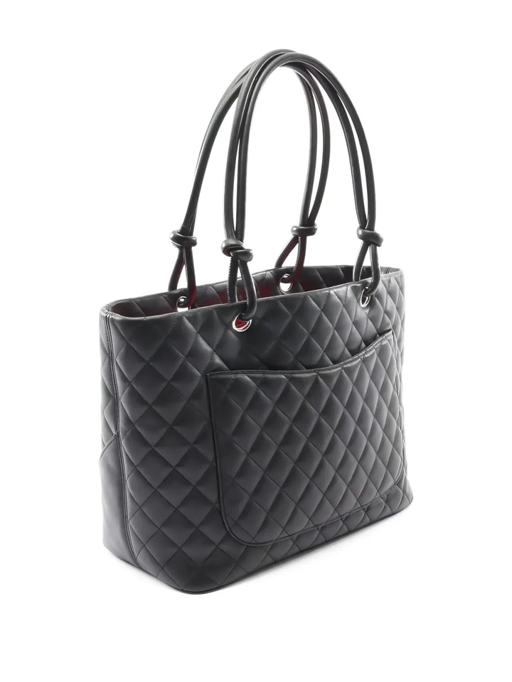 Chanel Pre Owned 2004 2005 Large Cambon Quilted Shoulder Bag — Same as shown — Size One Size — Side View
