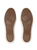Burberry Check Embossed-Logo — Beige — Size US M 3.5 - US W 5 — Top View