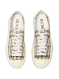 Burberry Check Embossed-Logo — Beige — Size US M 3.5 - US W 5 — Back View