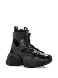 Noir Kei Ninomiya X Comme Des Gar ns Cut-Out Platform — Black — Size US M 3.5 - US W 5 — Side View