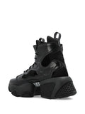 Noir Kei Ninomiya X Comme Des Gar ns Cut-Out Platform — Black — Size US M 3.5 - US W 5 — Top View