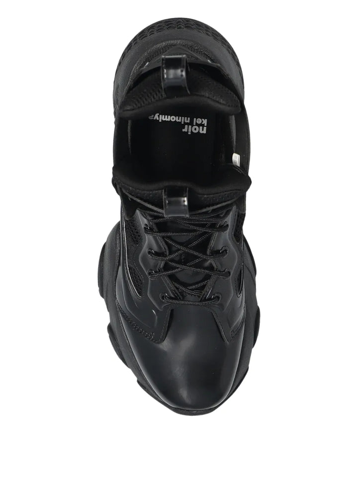 Noir Kei Ninomiya X Comme Des Gar ns Cut-Out Platform — Black — Size US M 3.5 - US W 5 — Back View